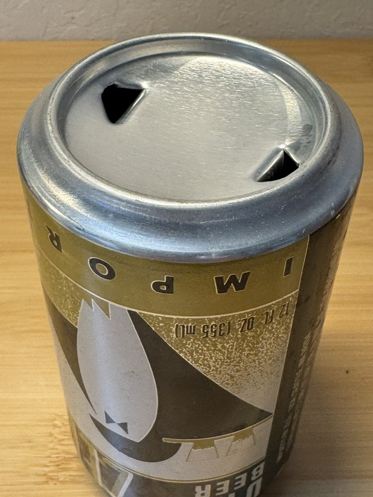 Zele Dry Beer - Empty Beer Can - Bottom Opened