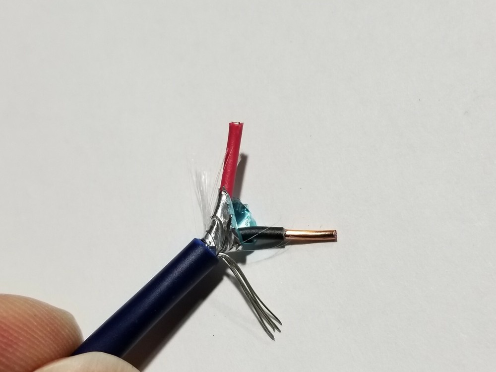 Carol E3602S 18/2C Solid Shielded Plenum Fire Alarm Wire Cable FPLP Blue /100ft