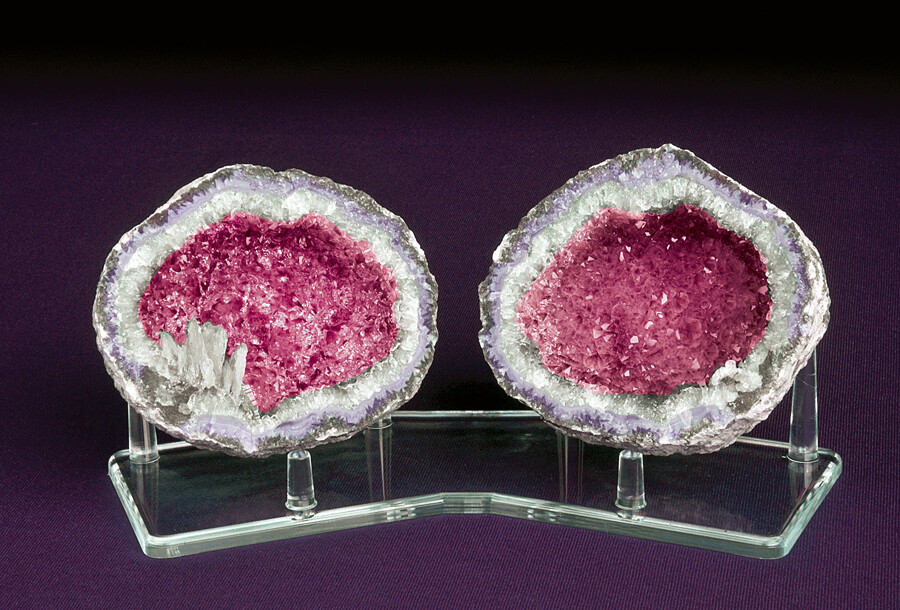 *#Large 8" Six (6) Peg Display Stands Geode Rocks Shells Cluster Odd shaped