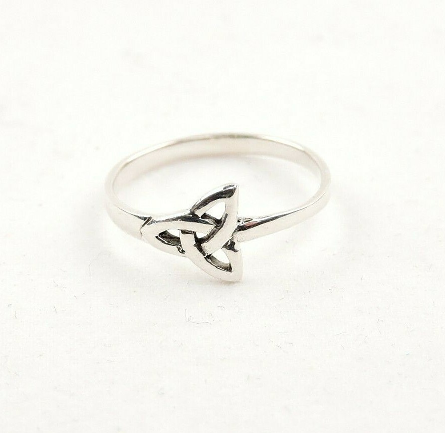 Sterling Silver Celtic Triquetra Ring - Free Gift Packaging