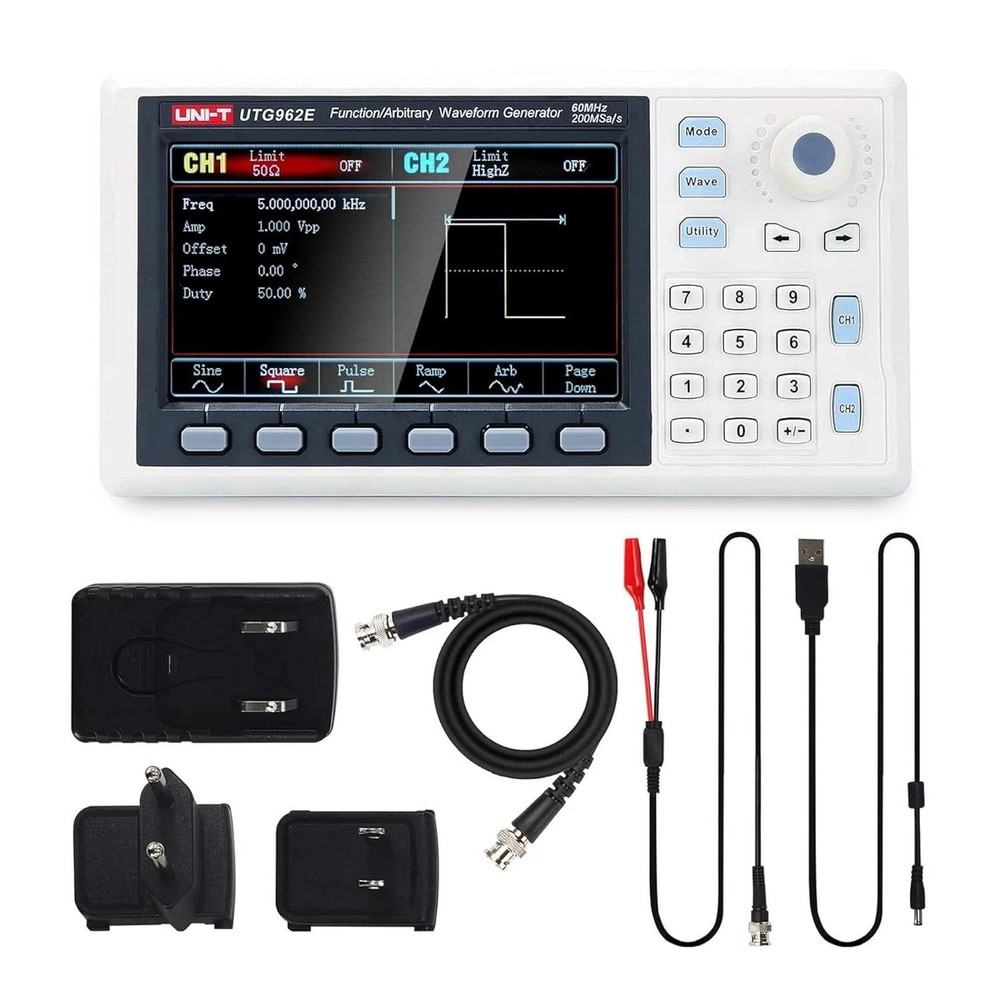 UTG962E Arbitrary Waveform Generator Function Generator Kit 60Mhz Dual-Channel 2