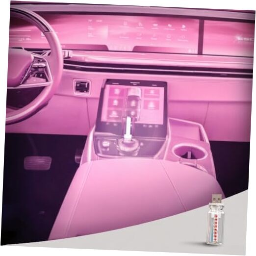 Mini USB Touch Control LED Ambient Light -4 Lighting Modes Pink