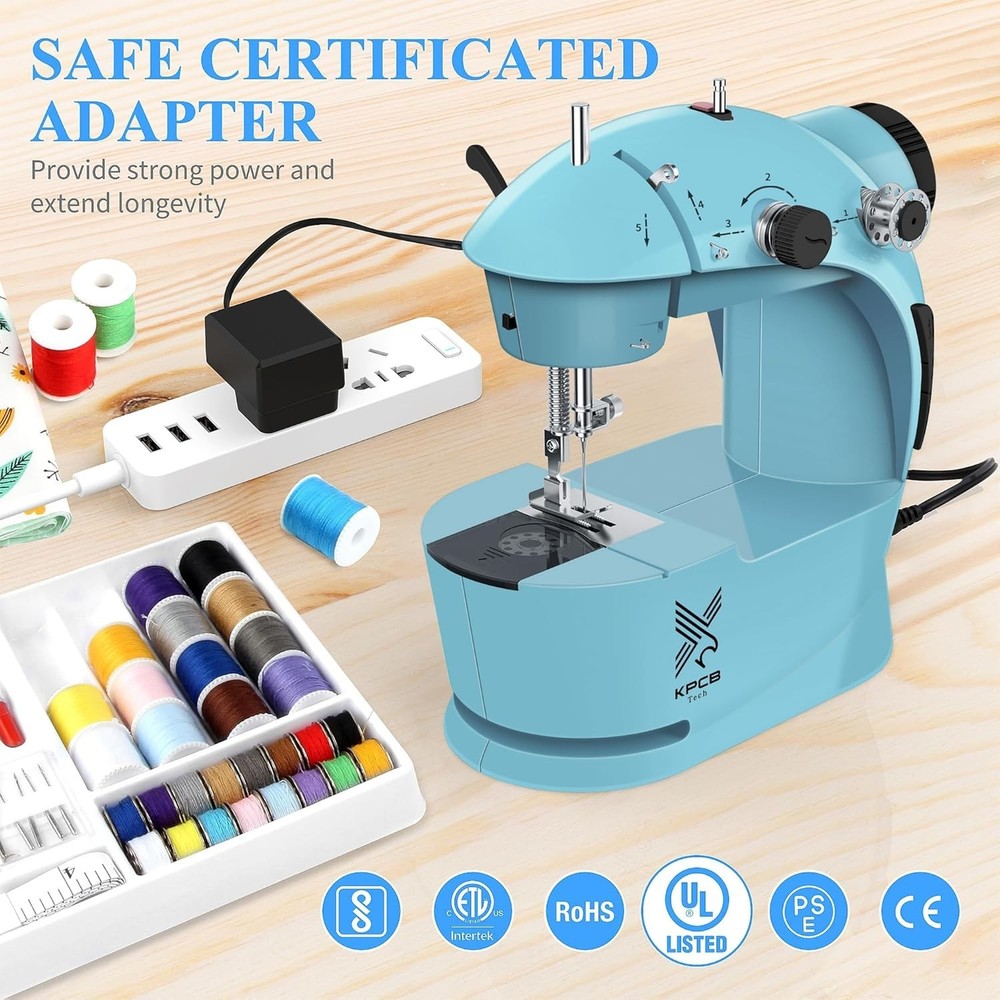 Compact Sewing Machine with Accessories/