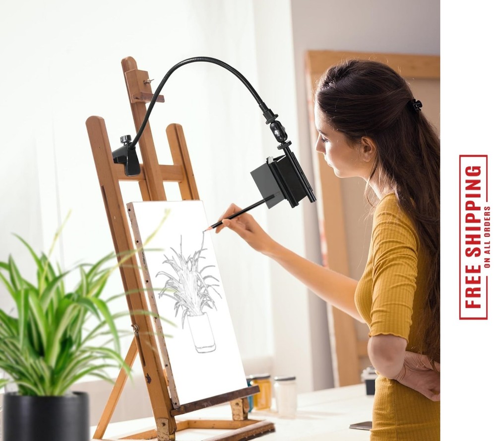 Camera Lucida Drawing Tool,Multi-Angle Fixture,Adjustable Pea Jig Projector Can