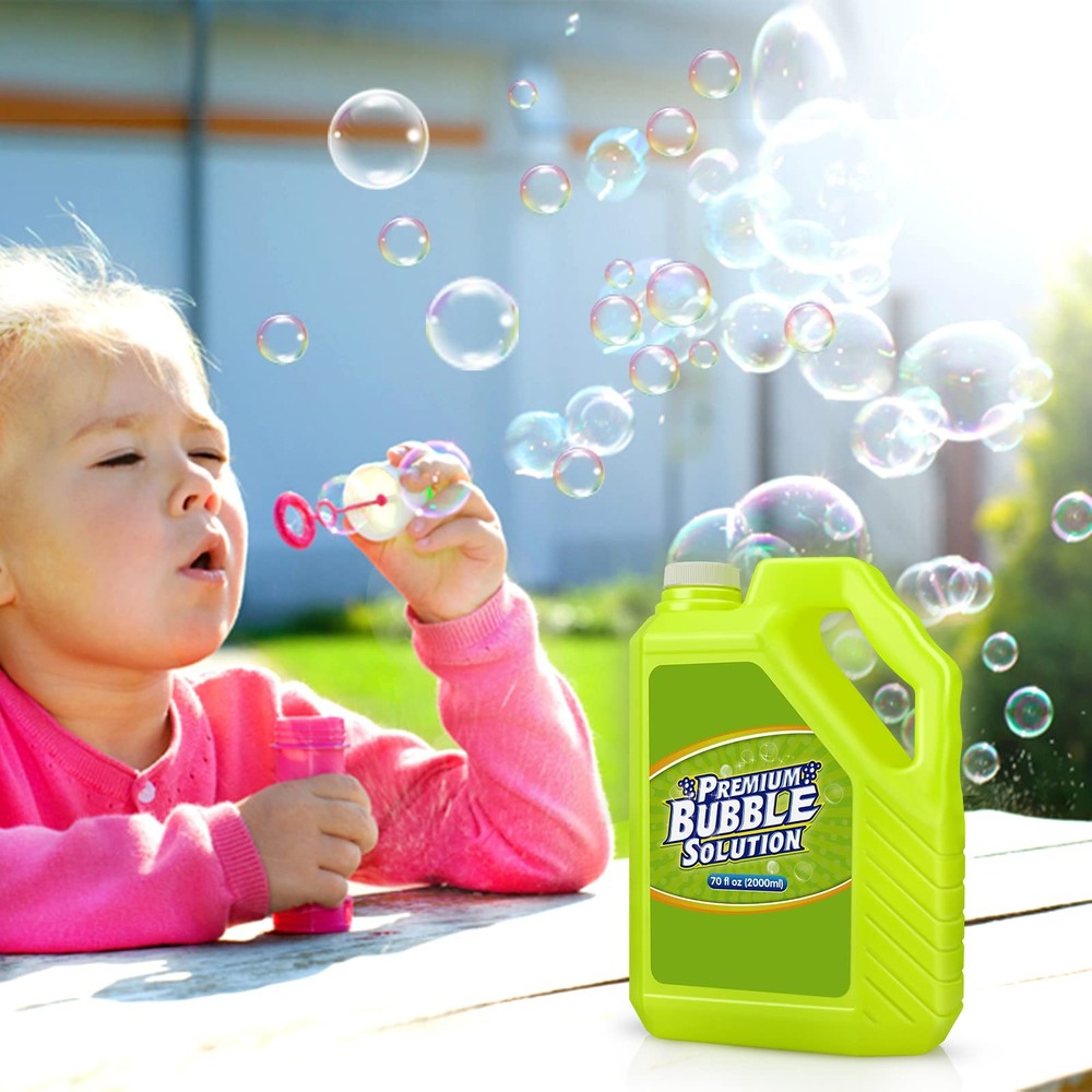 Bubble Solution Refill - 70 OZ Premium Bubbles Refill for Bubble Machine, Wan...