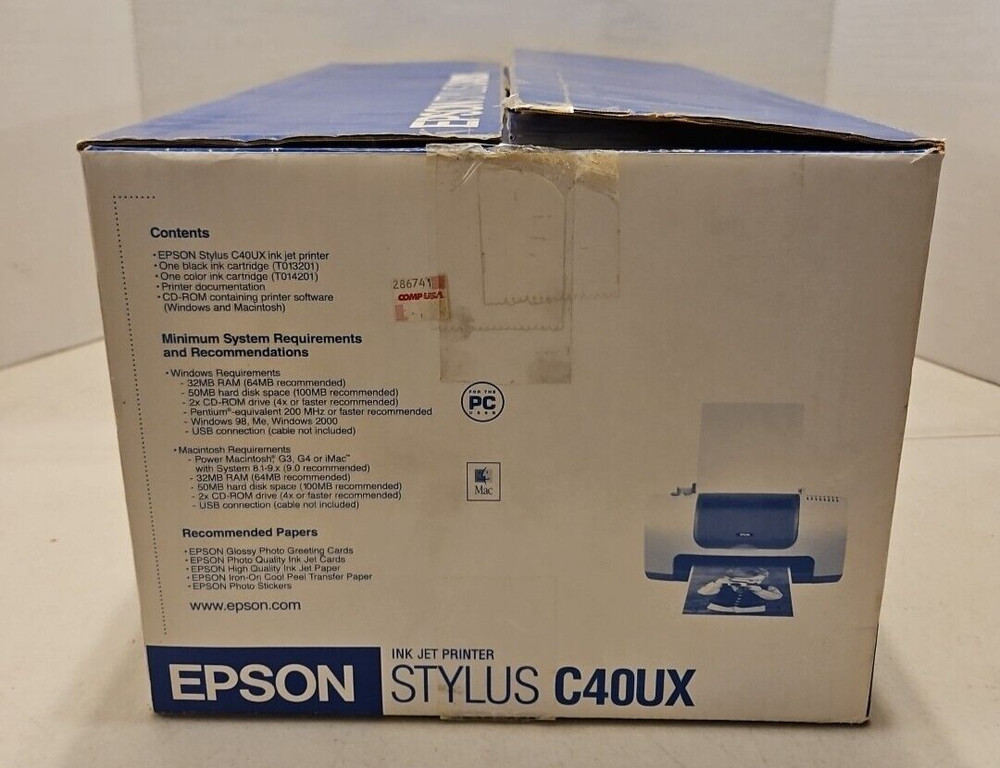 Epson Stylus C40UX Inkjet Printer