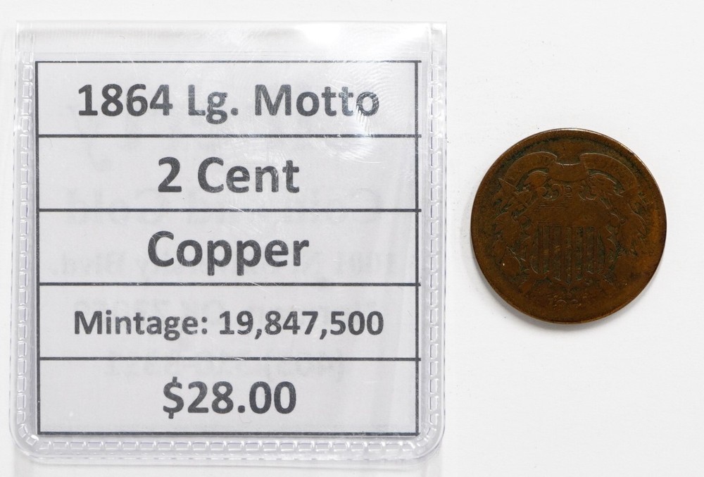 1864 Two Cent Piece