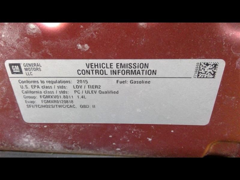 CRUZE 2015 Headrest 359571