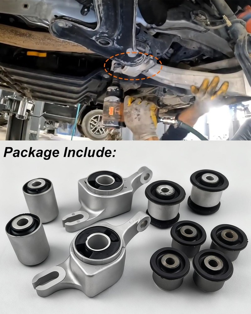 10PCS Front Control Arm Bushing Kit Replacement for Jeep Grand Cherokee 2011 ...