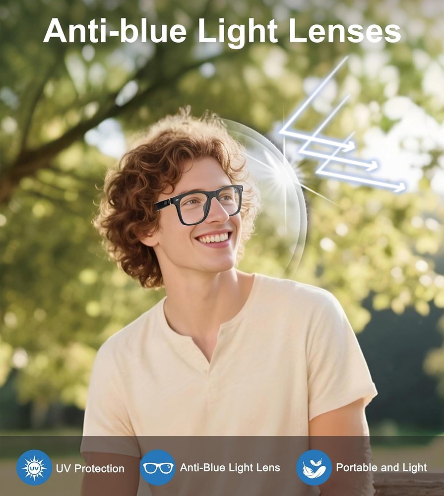 Smart Bluetooth Glasses AI Translation Real-Time AI Interpreter Touch Control