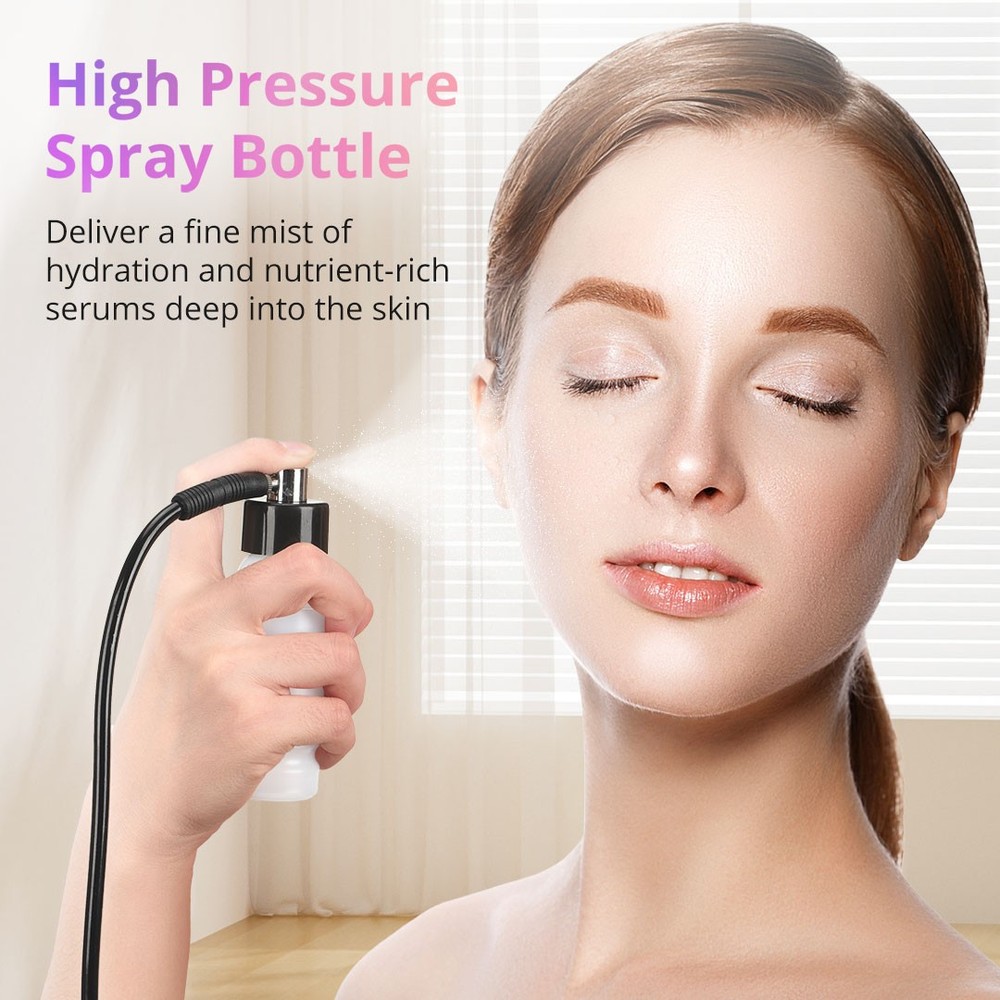 Diamond Microdermabrasion Device Vacuum Blackhead Extractor 9 Diamond Tips