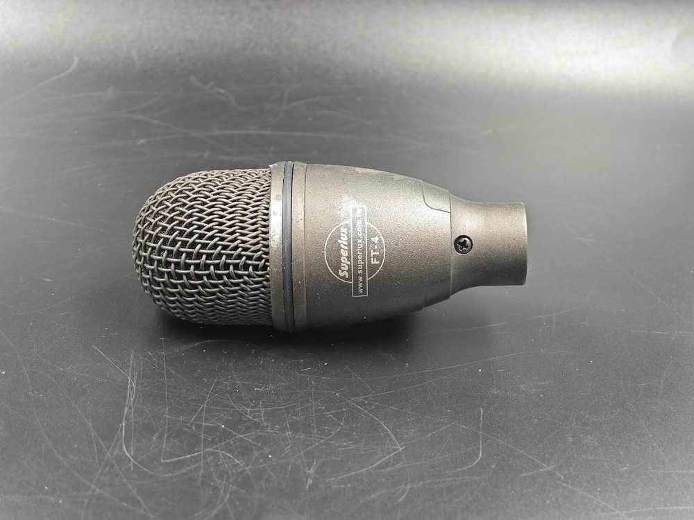 Superlux FT-4 Floor Tom Tom Microphone Black Used Working