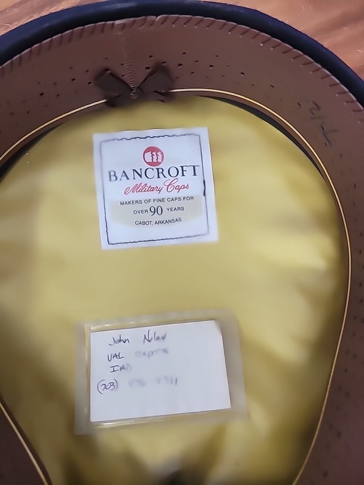Bancroft Military Cap 7.5 Blue Silver