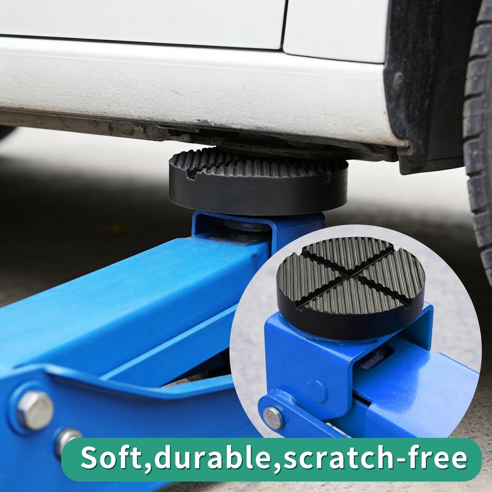 Universal Floor Jack Rubber Pad Jack Pad Adapter Pinch Weld Side Frame Rail P...
