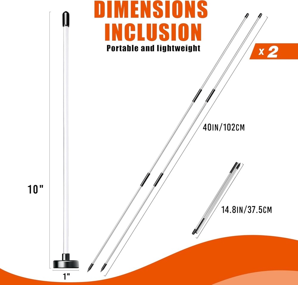 2 Pack Collapsible Golf Alignment Sticks & 1 Pack Golf Magnetic Alignment Rods,
