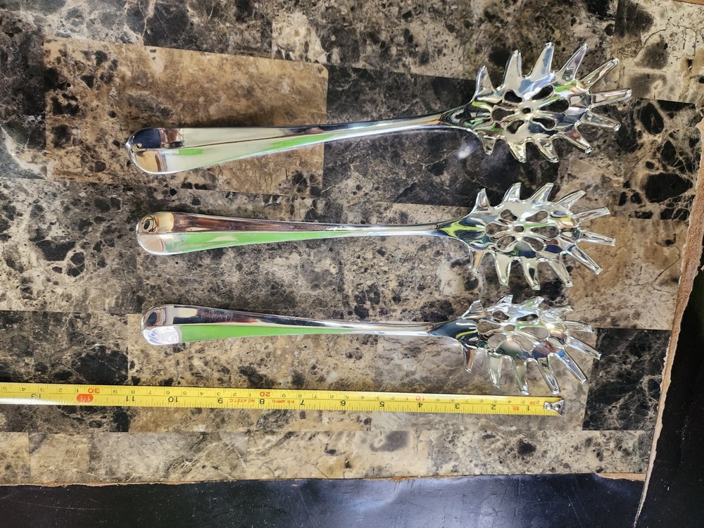 ✅️OLD RATTAIL PATTERN SILVERPLATED PASTA / SPAGHETTI 🍝 SERVER