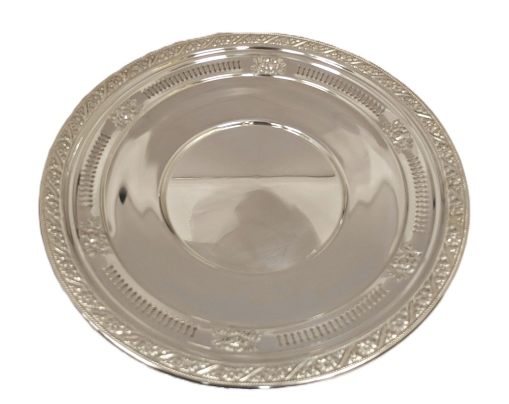 Sterling Silver Serving Dish, 11'' Diameter