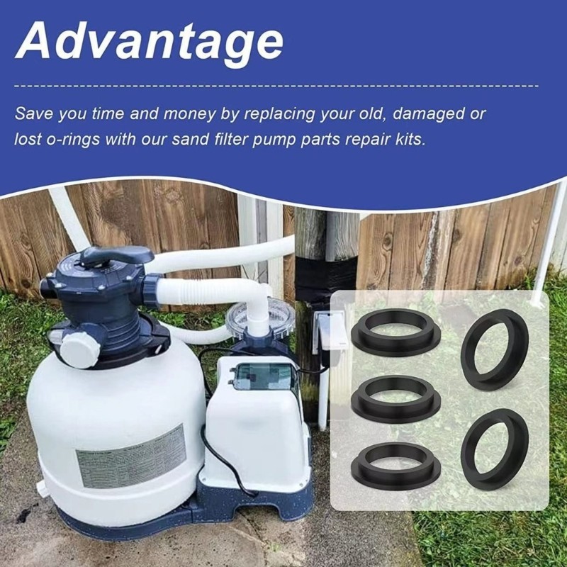 Pool Pump O Rings Sealing Replacement High Elasticities Rubber Replacement Part