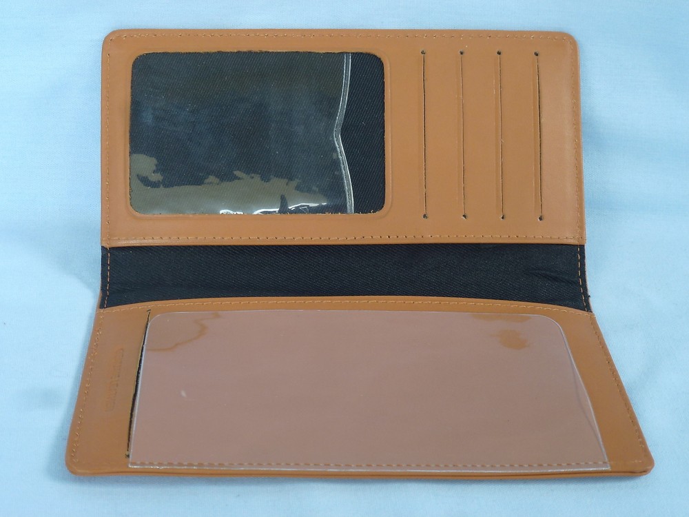 CHICAGO BLACKHAWKS Leather Checkbook NEW tan +