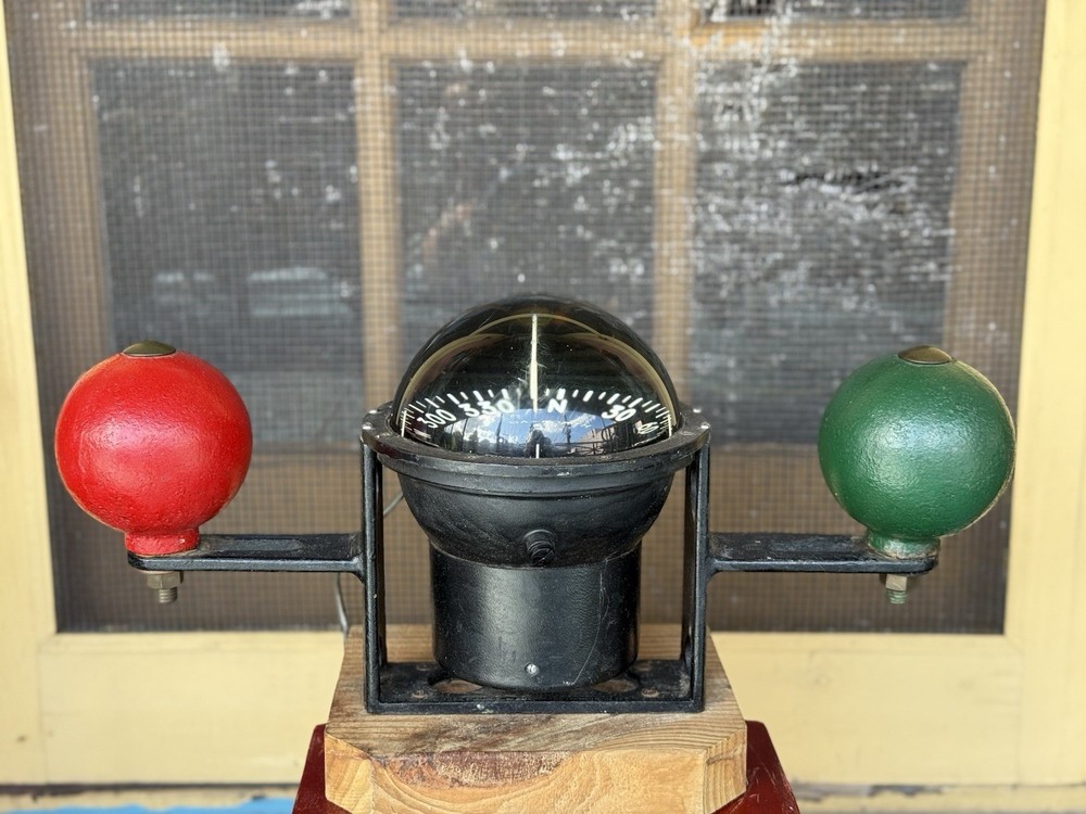 Vintage DANFORTH CONSTELLATION Ships Binnacle Compass