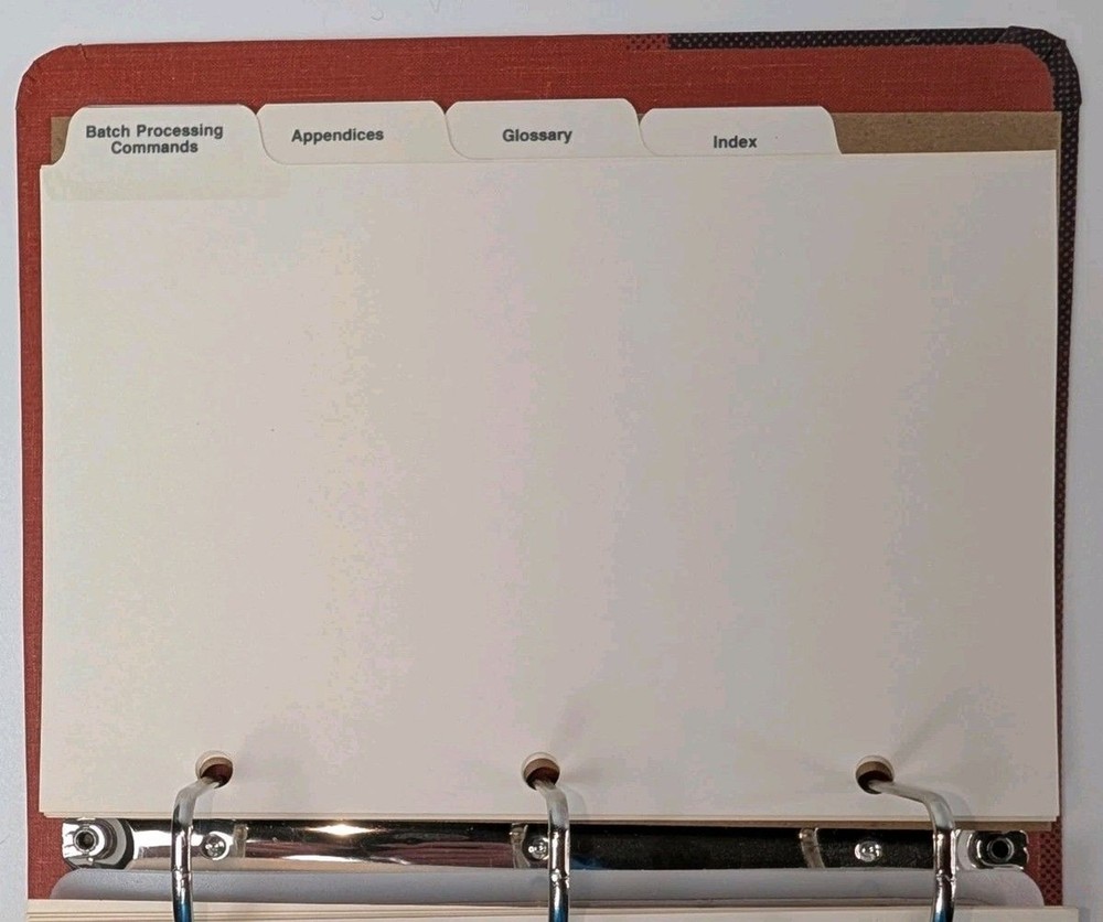 AT&T Microsoft MS-DOS User’s Guide Binder Vintage System Programming (Empty)