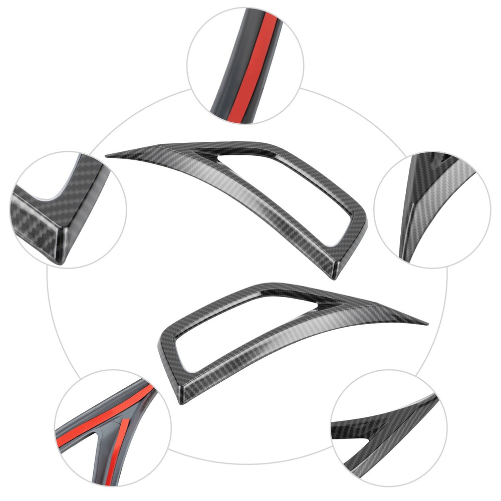 Carbon Fiber Air Vent Outlet Cover Trims for Jeep Wrangler JL JT (2018+)