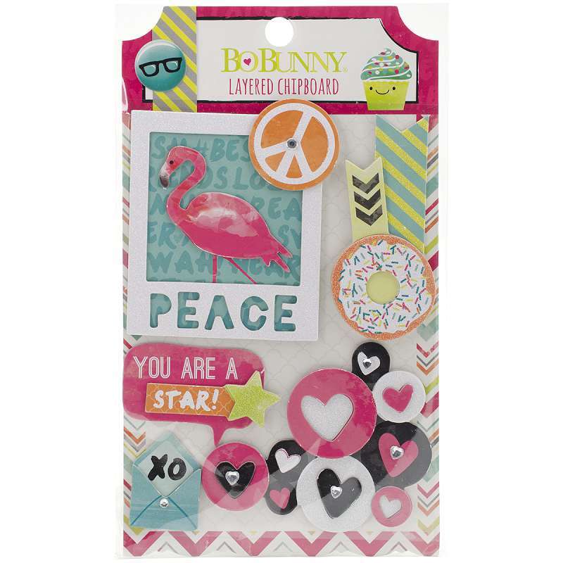 #Forever Young Self-Adhesive Layered Chipboard