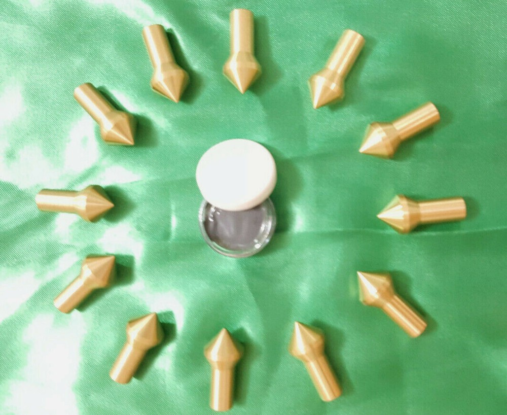 Gunsmith Tools -12 Brass Muzzle Laps - Rifle Or Pistol Crowning+Lapping Compound