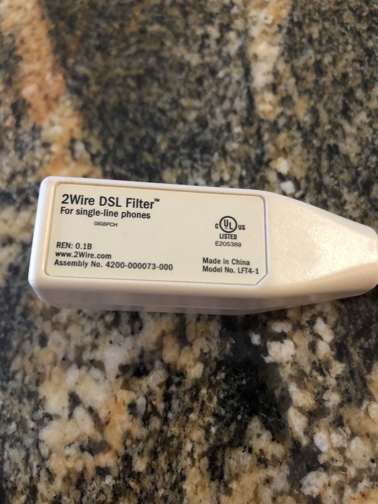 2WIRE DSL Filter Model LFT4-1 For Single Line Phones