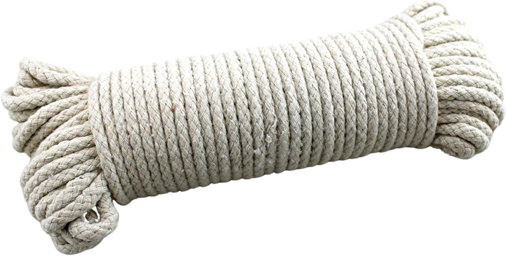 100 Ft Heavy Duty Braided Rope Clothesline, Multi-Purpose, Durable