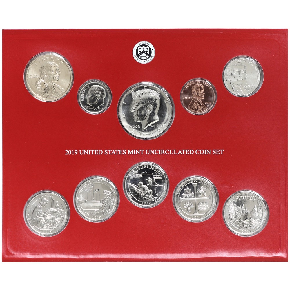 2019 Mint Set Original Plastic 20 BU Coins NO W CENT