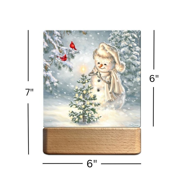 Snowman Christmas Led Tabletop Nightlight