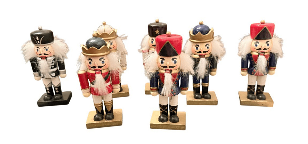 Nutcracker Place Card Holders Set of 7 Wooden