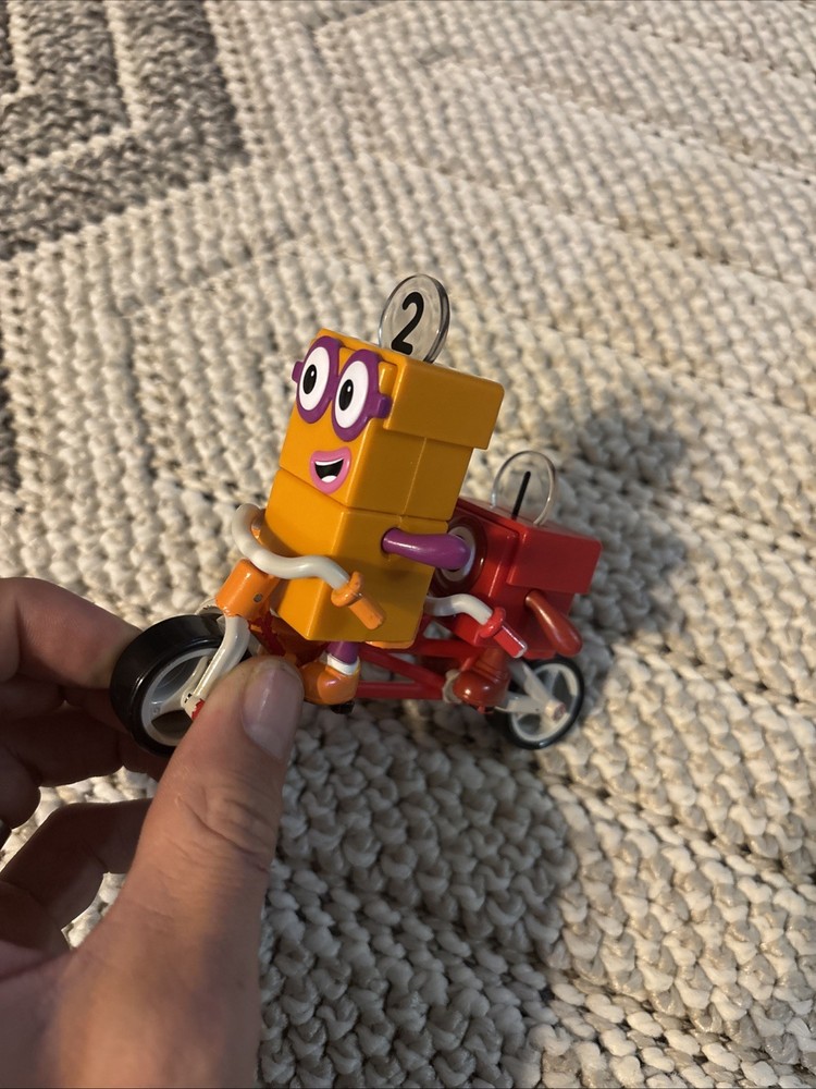 Learning Resources Number Blocks One and Two Bike Adventure Used