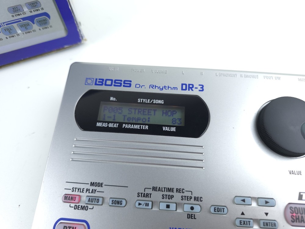 Boss Dr. Rhythm DR-3 Drum Machine Tested Works With Box