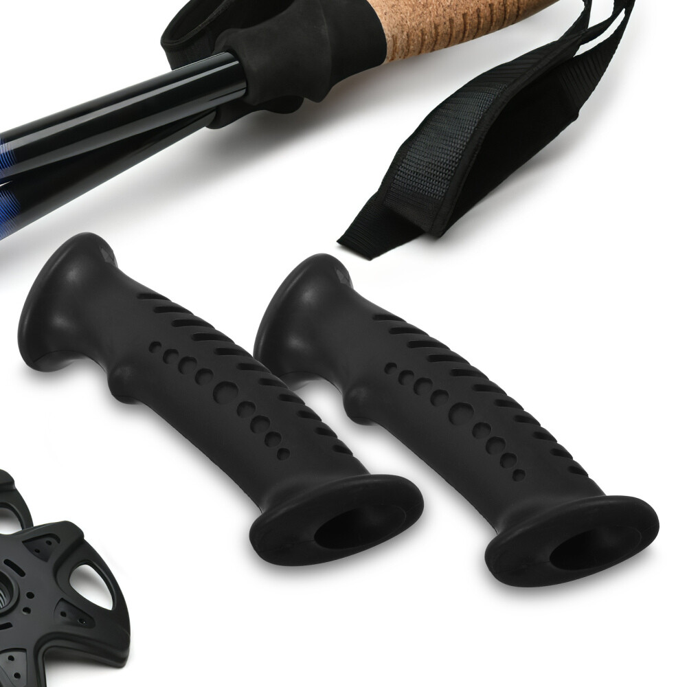 4 Pcs walking cane hand grip hiking pole handle replacement offset cane grips
