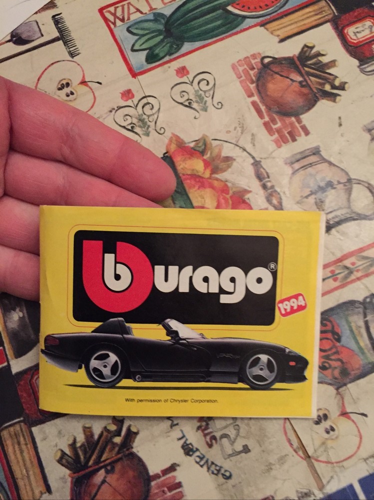 1994 Burago Auto Catalog
