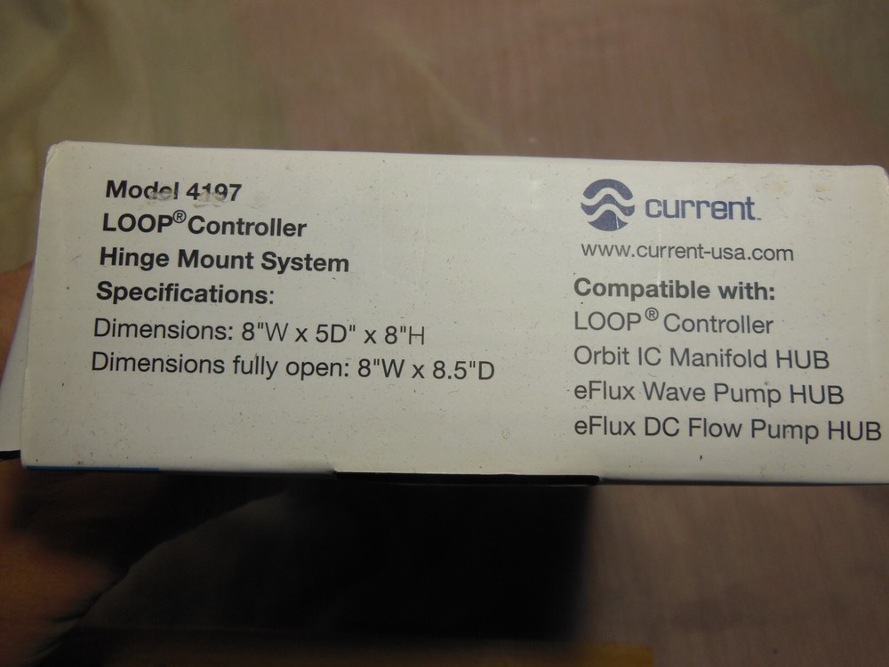 Aquarium Loop Controller Hinge Mount System #4197 Current Co. New in Box