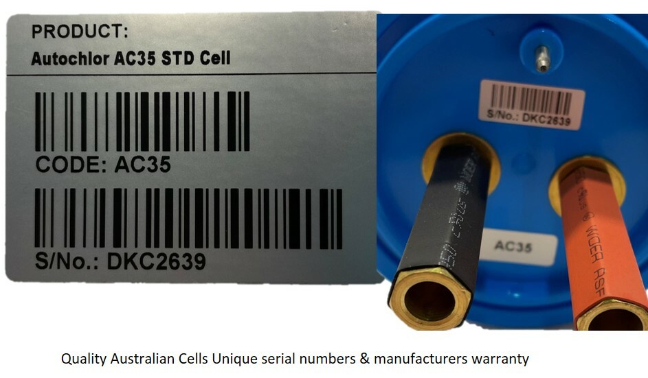 Autochlor AC35 salt cell chlorinator replacement electrode pool water generic