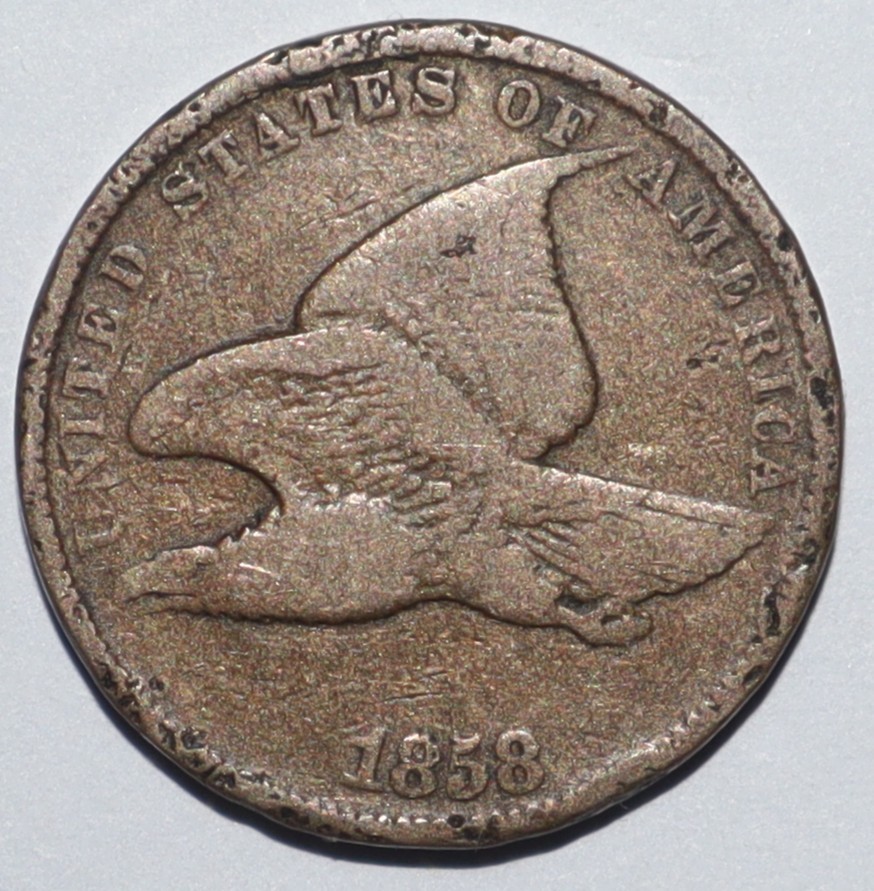 1858 Flying Eagle Cent SML LTRS FINE (C259)