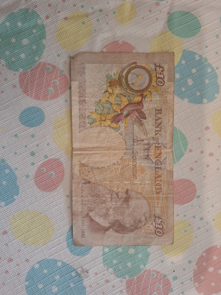 British 10 Pound (GBP) banknote