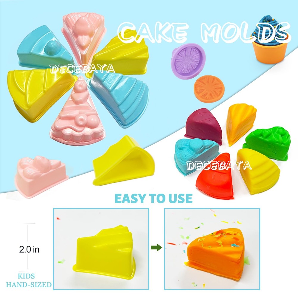 Dough Tools Play for Kids- Toy Accessories Include child-size, Multicolor