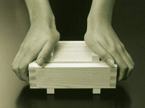 2 Pack Wooden Rectangular Sushi Press Mold Maker Rice Cake Box 7x4 inch 3131x2