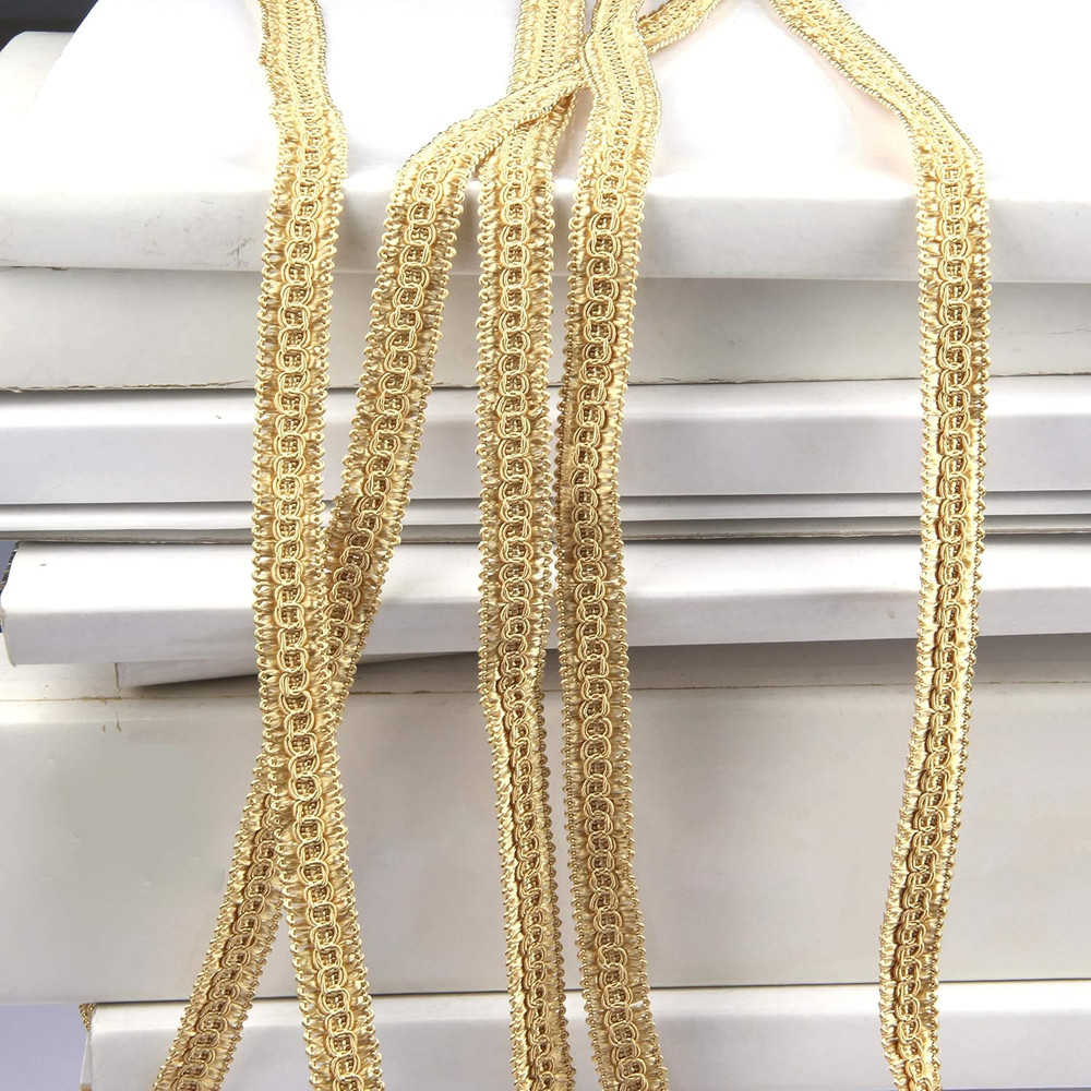 6.5 Yard Handmade Basic Trim, 1.5 Cm/0.59 Inch Diameter Gimp Braid for DIY, Déco