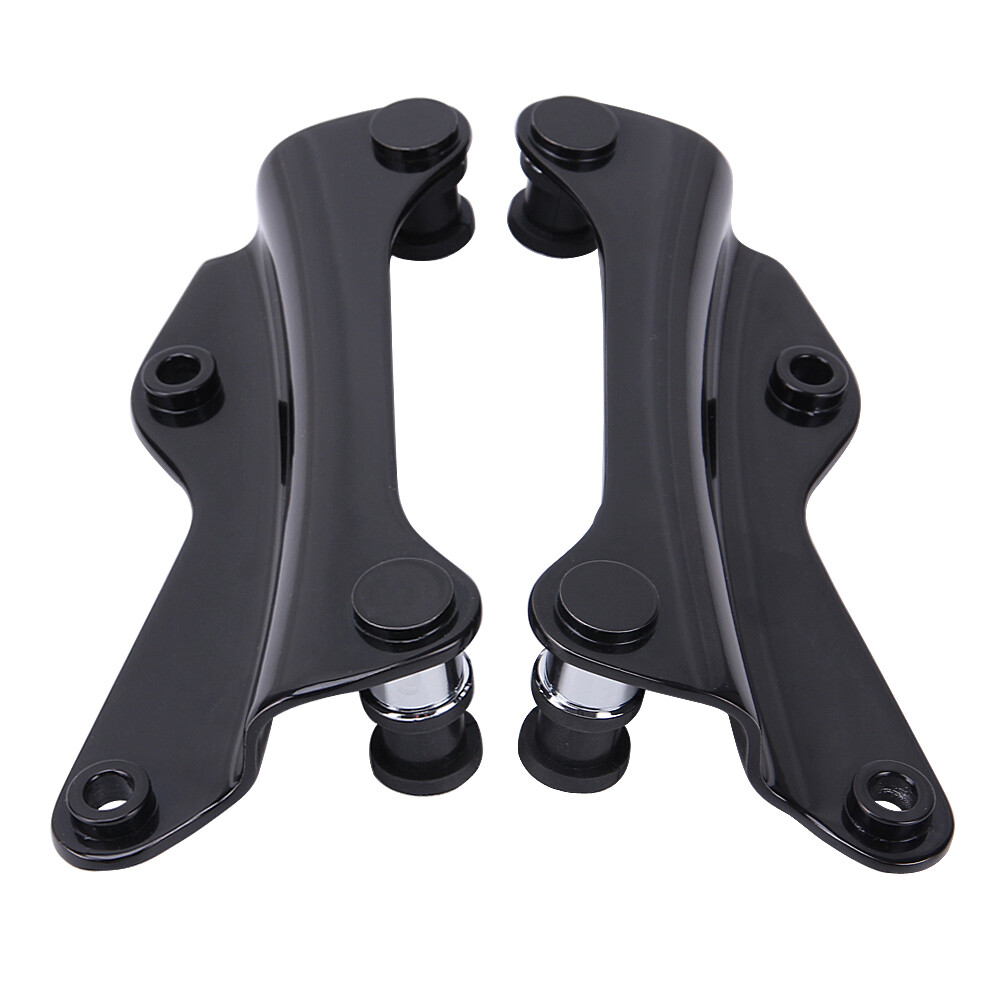 For 14-23 Harley Touring Quick Release Two-up Tour Pack Rack Mount + Docking Kit