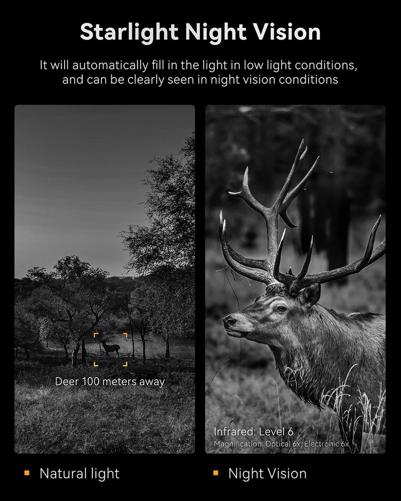 Long-Range Waterproof Shockproof Compact Resilient HD Digital Night Vision Scope