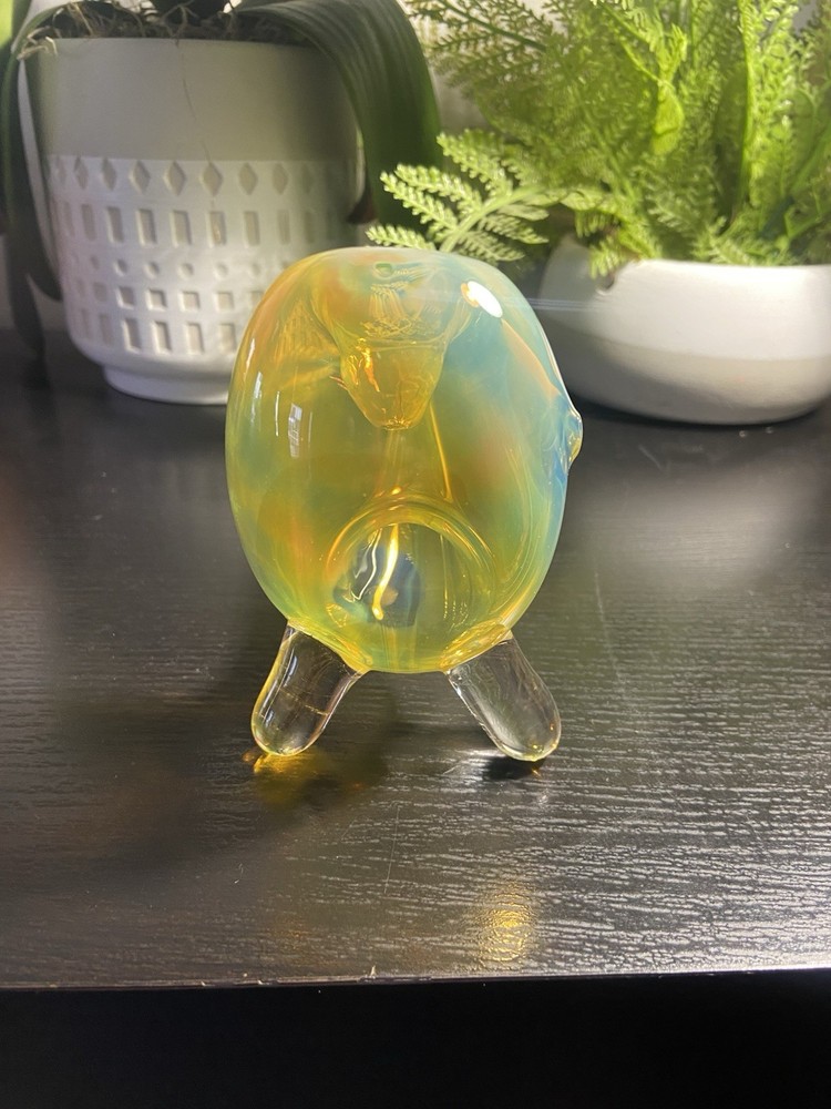 Gandalf Glass pipe Silver Fumed.