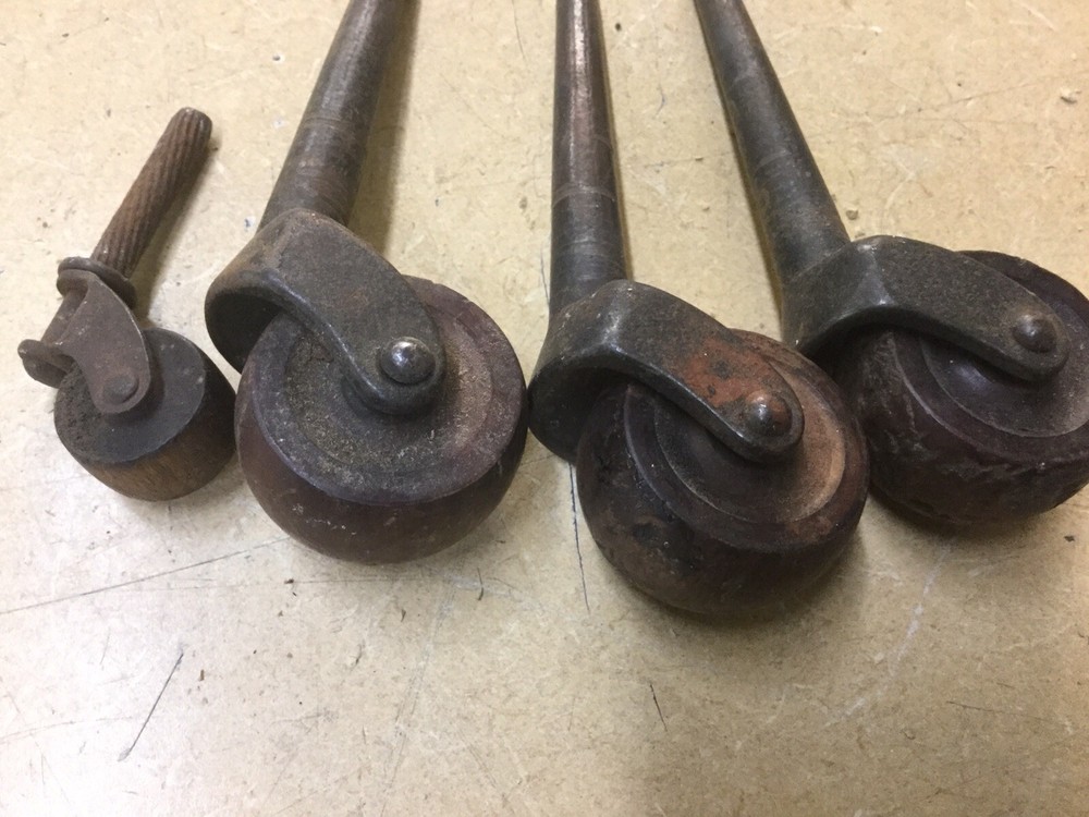 Vintage Wood Caster Wheels