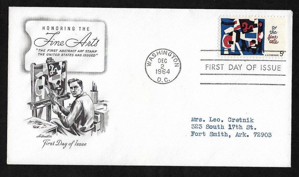 #1259 5c Fine Arts- Artmaster FDC