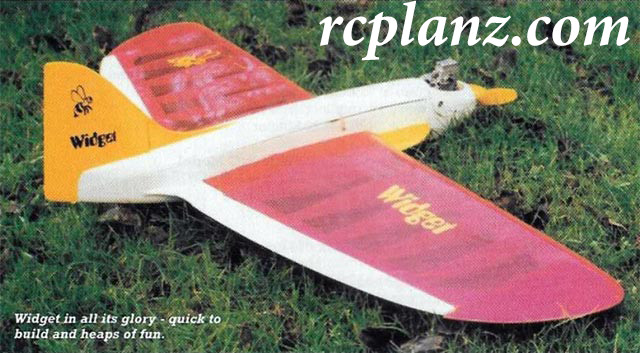 R/C AIRPLANE PLANS & PATTERNS: Widget 43" Wingspan - Aerobatic Flying Wing